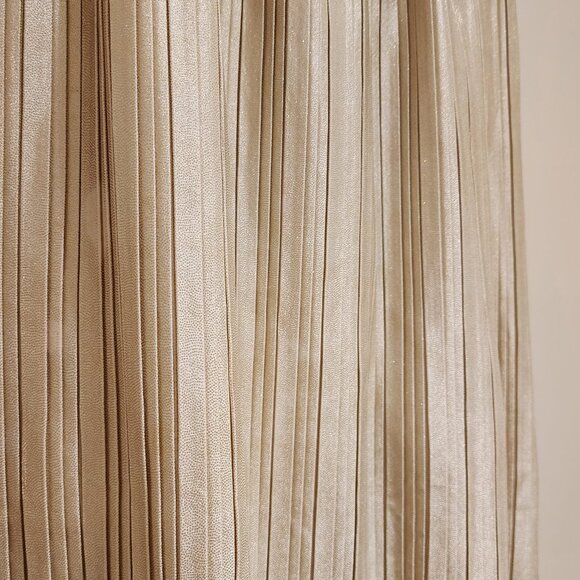 Kate Spade Gold Pleated Skirt - Picture 2 of 5